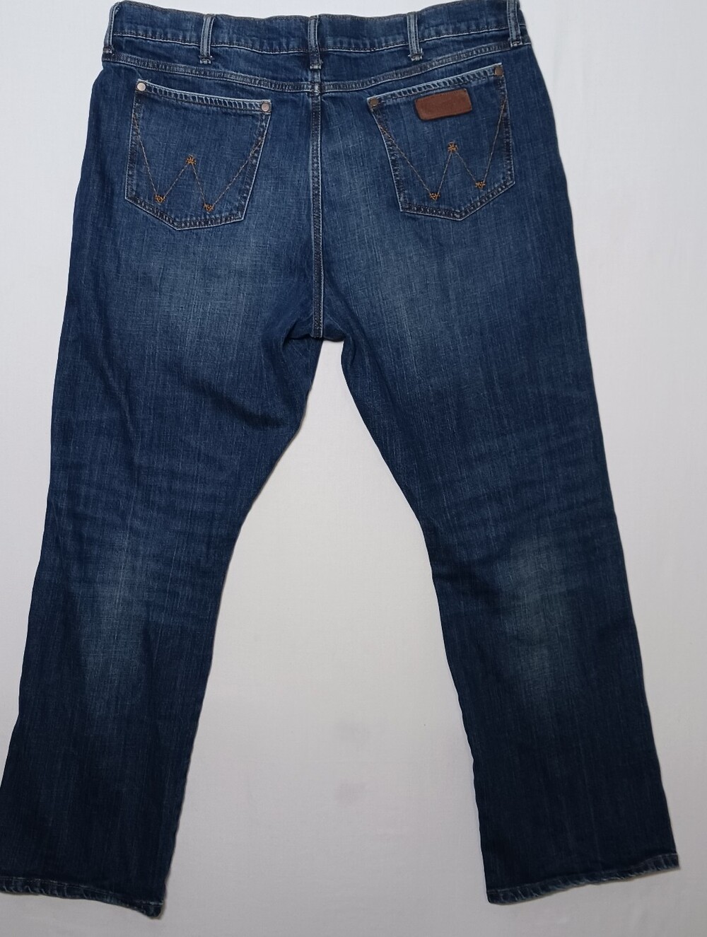 Wrangler Retro Mens Relaxed Fit Bootcut Jeans 40X32 Dark Blue Denim 10WRT20JH - Picture 7 of 13